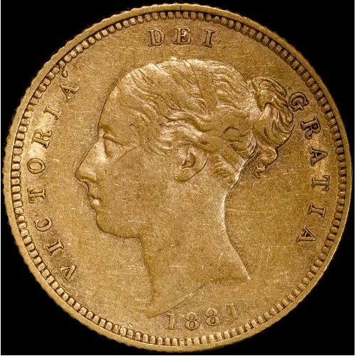 1881 Sydney Young Head Half Sovereign Type 5/4 good VF