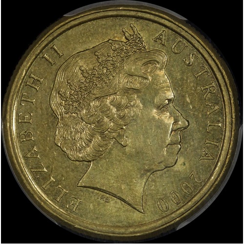 2000 One Dollar Ten Cent Mule about Unc (PCGS AU58)