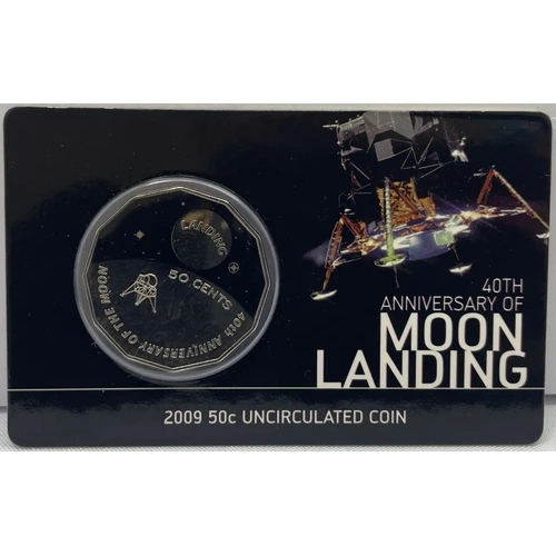 2009 50 Cent Uncirculated Coin Moon Landing