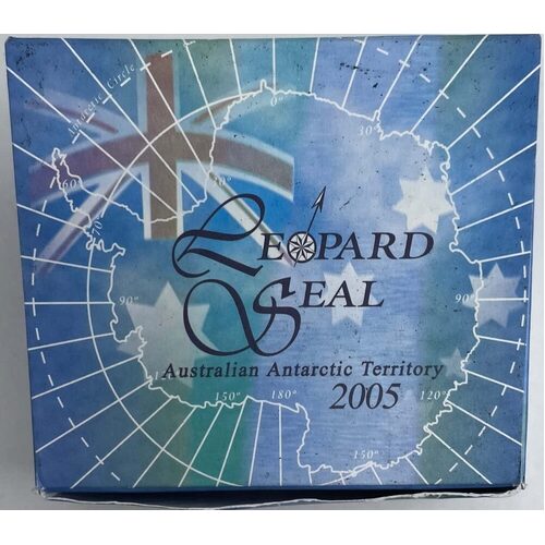 2005 Silver 1 Ounce Proof Antarctic Territory Leopard Seal