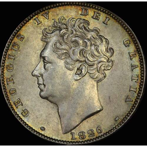 1826 Silver Sixpence George IV S#3815 PCGS MS63