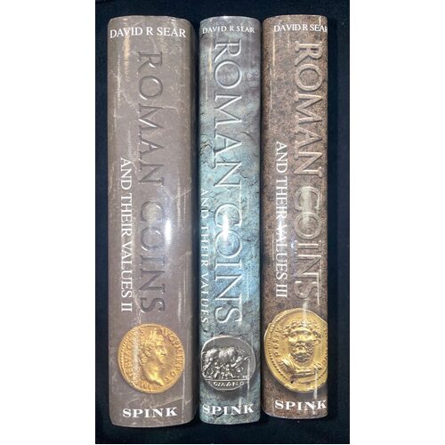 Set of 3 Hardcover Books - Roman Coins and Their Values by Sear