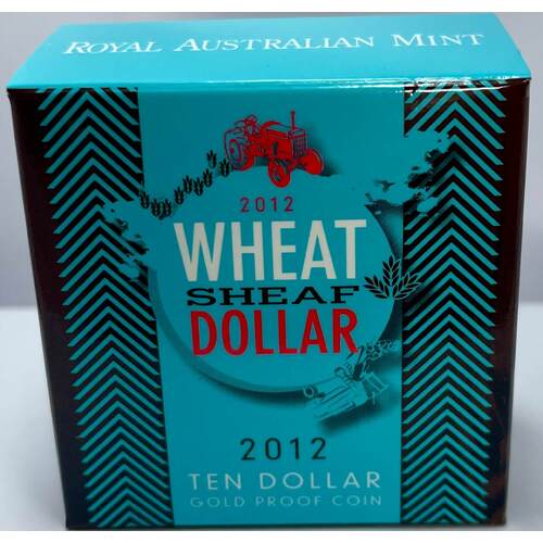 2012 Ten Dollar Gold Proof Coin Wheat Sheaf