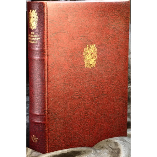 Set of 24 Gilt Silver Medallions Centenary of Winston Churchill