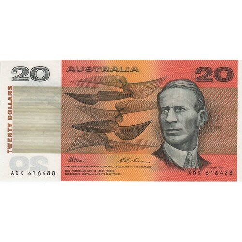 1993 $20 Note ADK Last Paper Prefix Fraser/Evans R415L Uncirculated