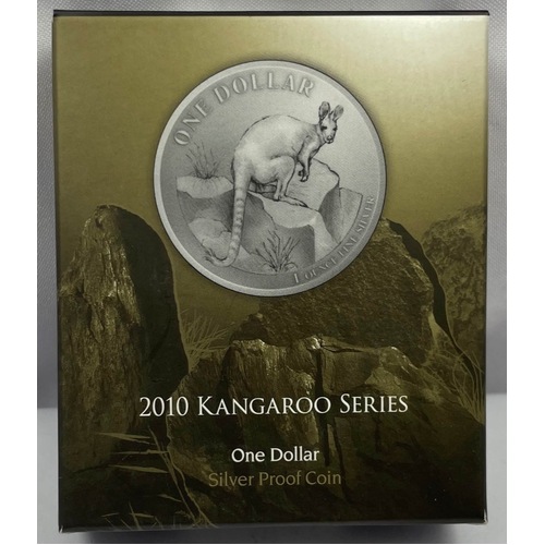 2010 One Dollar Silver Kangaroo Proof Rock Wallaby