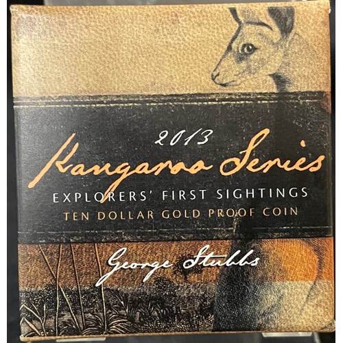 2013 Ten Dollar Proof Gold Coin Kangaroo - First Sightings