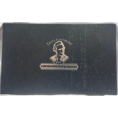 Australia 1994 Triple Anniversary Decimal Banknote Portfolio - $5, $50 & $100 First Prefix Notes