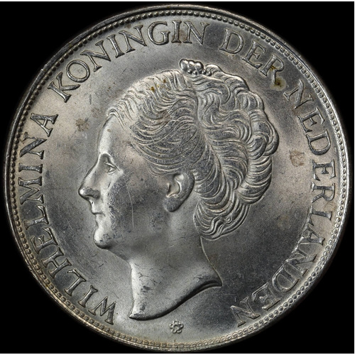 Curacao 1944-D Silver 2-1/2 Gulden KM#46 Uncirculated