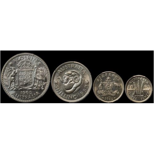1962 Melbourne Proof Coin Set PCGS PR65 ~ PR67