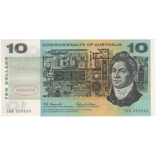 1966 $10 Specimen Note Type 1 Coombs/Wilson about Unc