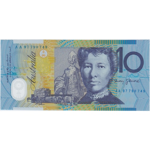 1997 $10 Note AA97 First Prefix Macfarlane/Evans R318bF Uncirculated