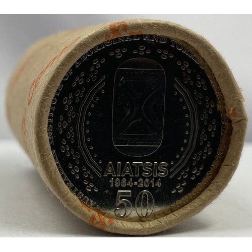 2014 50 Cent Security Roll AIATSIS Heads / Tails