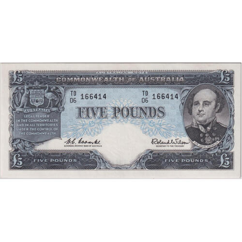 1960 Five Pound Coombs/Wilson R50 PCGS AU55