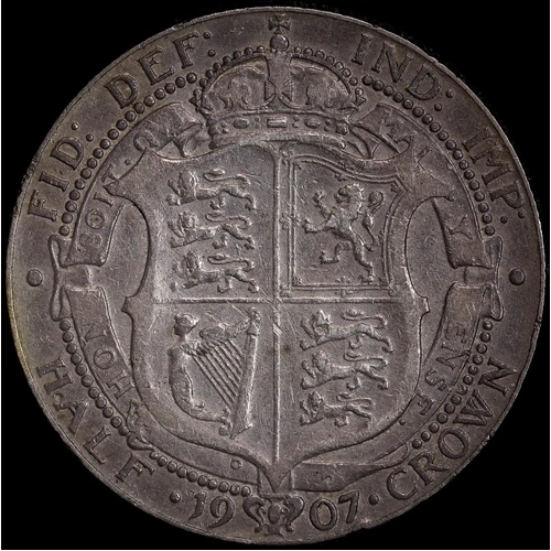 1907 Silver Half Crown Edward VII S#3980 about VF