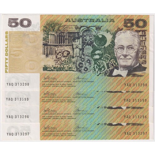 1973 $50 Note Run of 4 Phillips/Wheeler R505 good EF