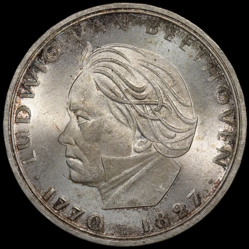 German Federal Republic 1970 Silver 5 Marks KM#127 Uncirculated