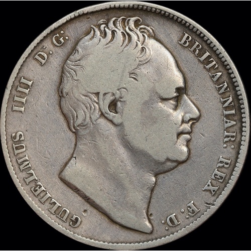 1836 Silver Half Crown William IV S#3834 good Fine