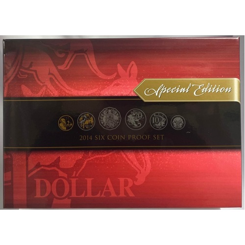 Australia 2014 Proof Coin Set Includes a Copper Nickel 1 Dollar Coin