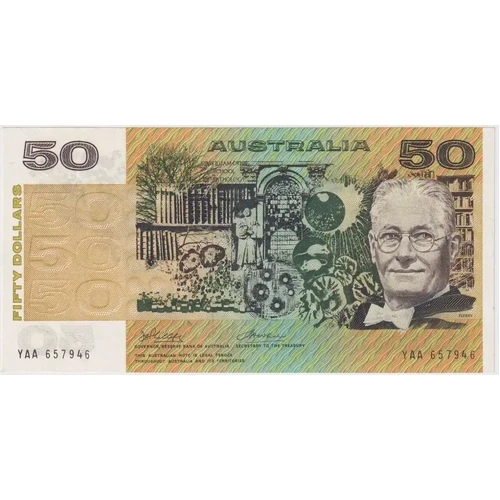 1974 $50 Note YAA First Prefix Phillips/Wheeler R505F good EF