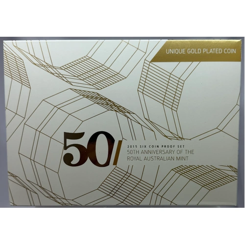 Australia 2015 Proof Coin Set 50th Anniversary of the Royal Australian Mint