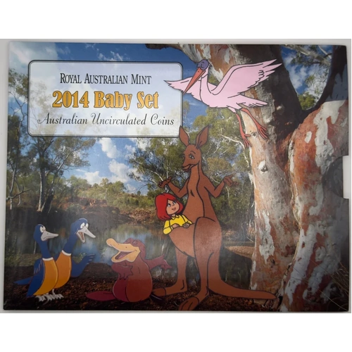 Australia 2014 Baby Uncirculated Mint Coin Set Dot and the Kangaroo