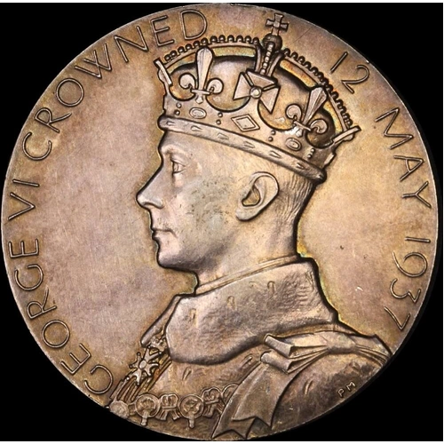 Great Britain Coronation Medal Silver 1937 George VI 32mm