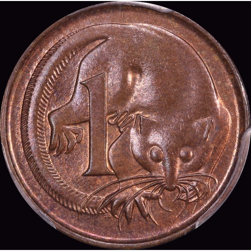 1966 Perth Mint One Cent Choice Unc (MS 63RB)