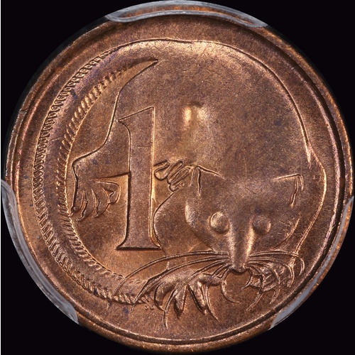 1966 Perth Mint One Cent Choice Unc (PCGS MS 64RB)