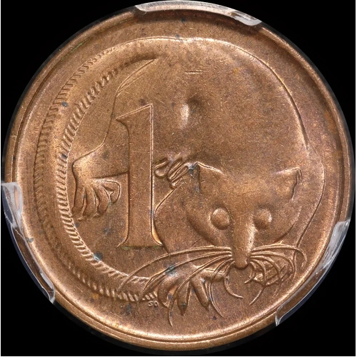 1966 Perth Mint One Cent Choice Unc (PCGS MS 64RB)