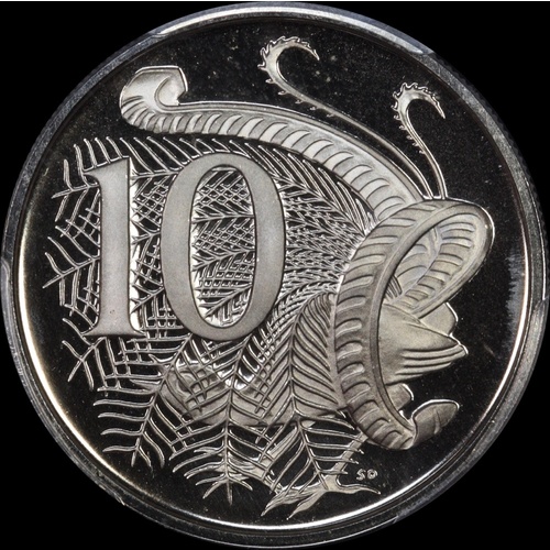 Australia 1966 Canberra 10 Cents PCGS PR 68 DCAM