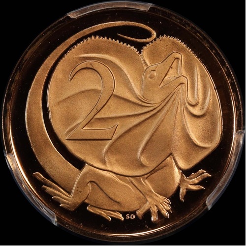 Australia 1966 Proof 2 Cents PCGS PR 69DCAM