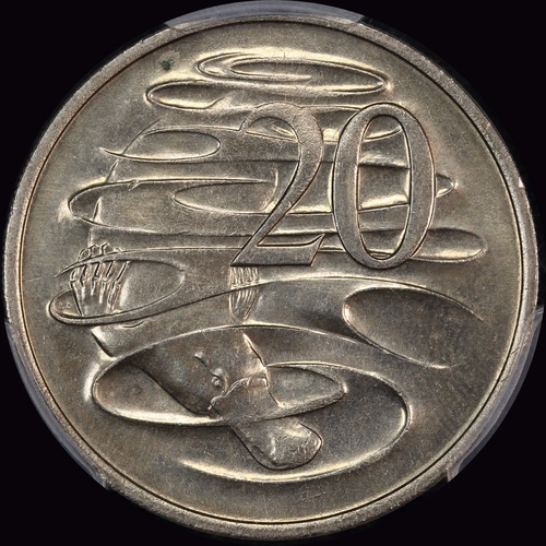 Australia 1968 20 Cents Gem Unc (PCGS MS 65)