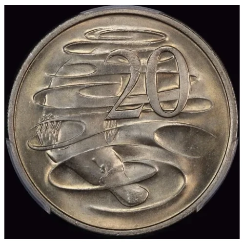 Australia 1968 20 Cents Gem Uncirculated (PCGS MS66)