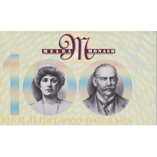 1996 100 Dollar Polymer Specimen Note Uncirculated Serial # 57