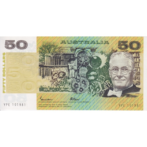 1985 $50 Note Gothic Serials Johnston/Fraser R509A Uncirculated