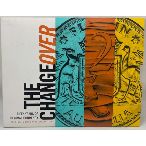 Australia 2016 Uncirculated Mint Coin Set 50th Anniversary Changeover to Decimal Currency