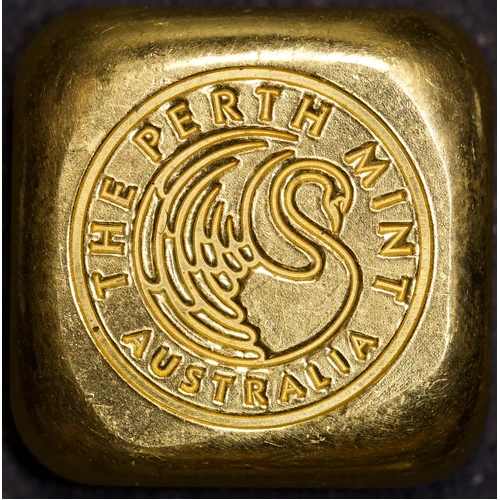 Perth Mint 1ozt Cast Gold Ingot 99.99% Pure