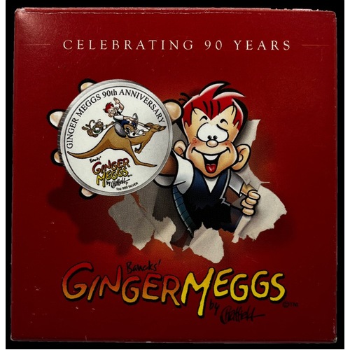 2011 Silver 1 Ounce Proof Coin Ginger Meggs 90th Anniversary Commemorative