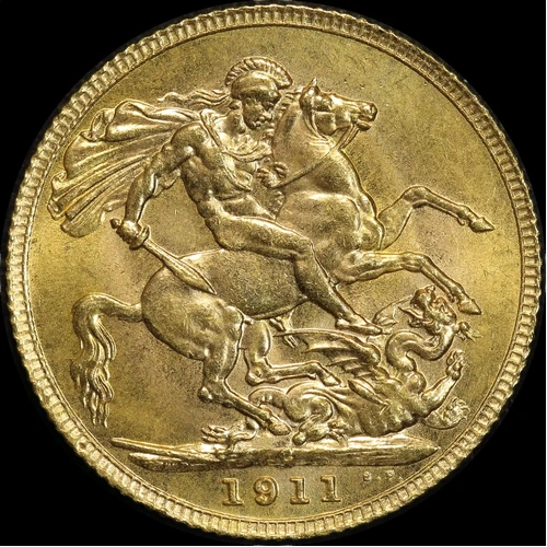 Canada 1911 Gold Sovereign KM#20 Choice Uncirculated