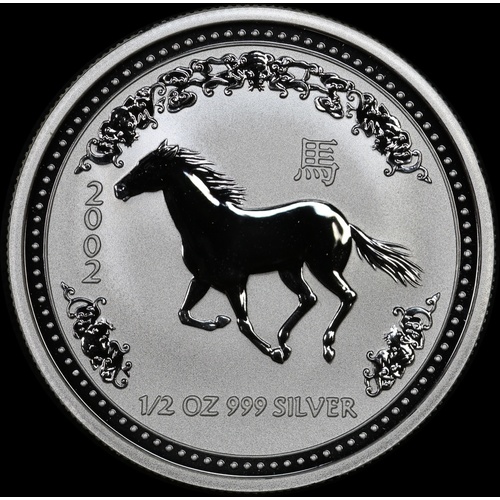 2002 Silver Half Ounce Lunar Coin Year of the Horse