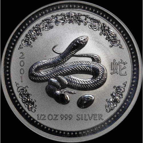 2001 Silver Half Ounce Specimen Year of the Snake