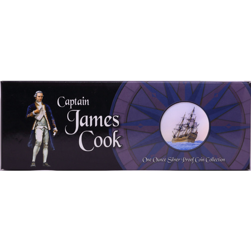Cook Islands 2009 Silver 4 Coin Proof Set Captain James Cook