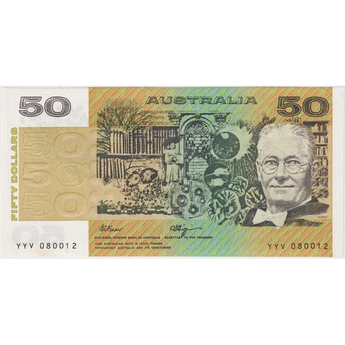 1990 $50 Note Fraser/Higgins YYV 1st Prefix R512F Uncirculated