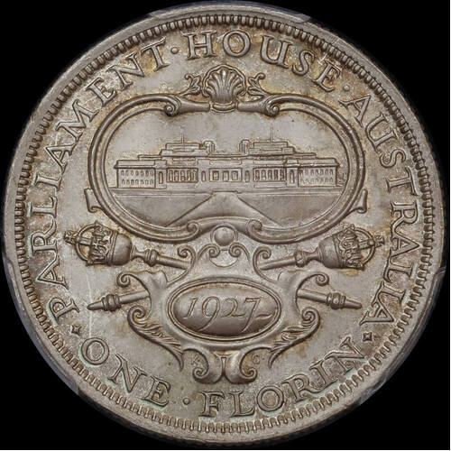 1927 Florin Canberra Gem Unc (PCGS MS66)