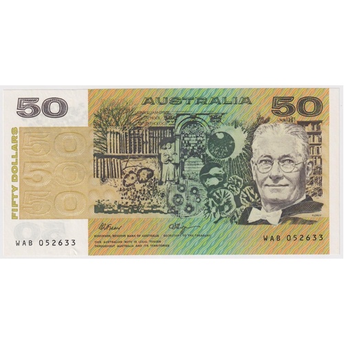 1990 $50 Note Fraser/Higgins R512 Uncirculated
