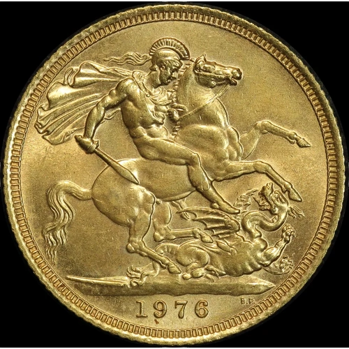1976 Gold Sovereign Elizabeth S#4204 Uncirculated