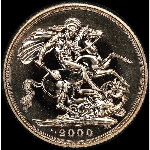 2000 Gold Sovereign Elizabeth II S# SC4 Uncirculated