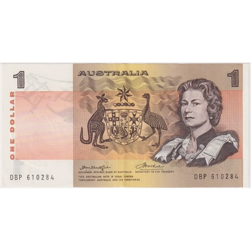 1976 R76bi $1 Note DBP Test Serials (Double Fold Paper) Knight/Wheeler good EF