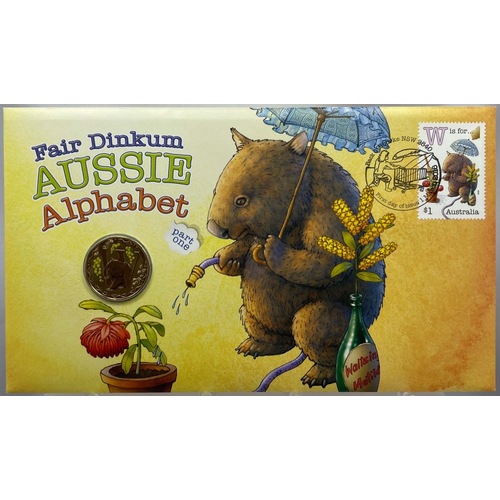 2016 1 Dollar Fair Dinkum Aussie Alphabet PNC - W for Wombat